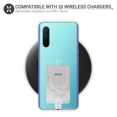 Olixar Silver USB-C Wireless Charging Receiver - For  OnePlus Nord CE 5G