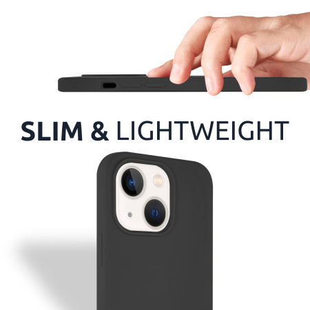 Olixar Soft Silicone Black Case - For iPhone 13 mini