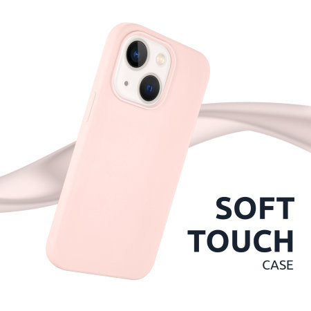 Olixar Soft Silicone Pastel Pink Case - For Apple iPhone 13