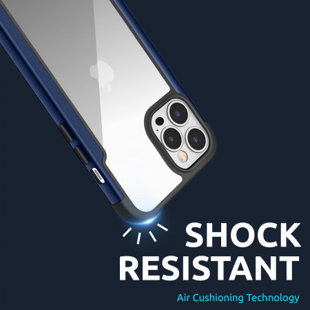 Olixar Novashield Protective Bumper Blue Case - For iPhone 13 Pro Max