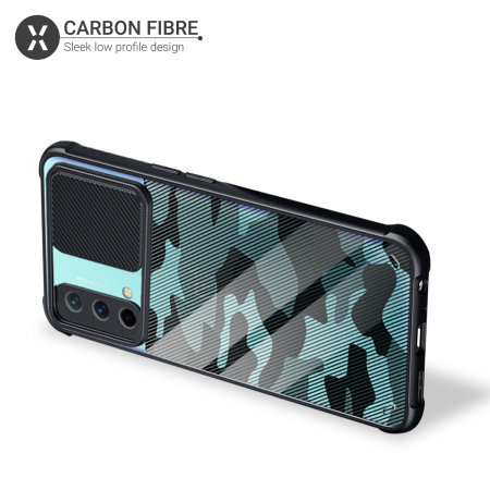 Olixar OnePlus Nord CE 5G Camo Carbon Fiber Case & Camera Slider