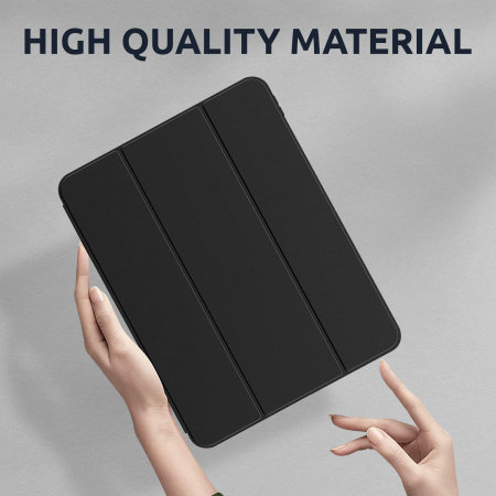 Olixar iPad Air 4 10.9" 2020 Wallet Case With Apple Pencil Slot- Black