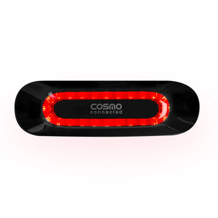 Cosmo Moto Connect Smart App Controlled Brake Light For Helmet - Black
