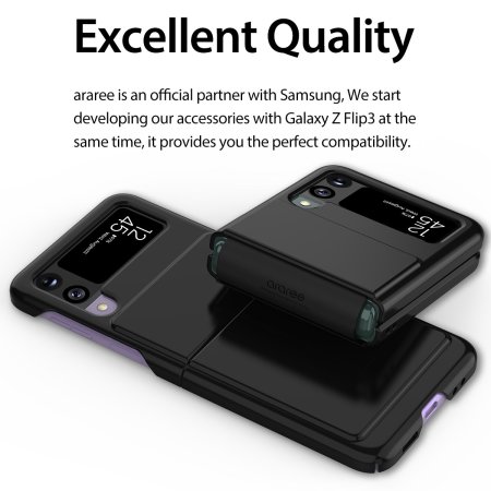 Araree Aero Flex Samsung Galaxy Z Flip 3 Protective Case - Black