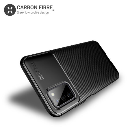Olixar Carbon Fibre Samsung Galaxy A03S Protective Case - Black