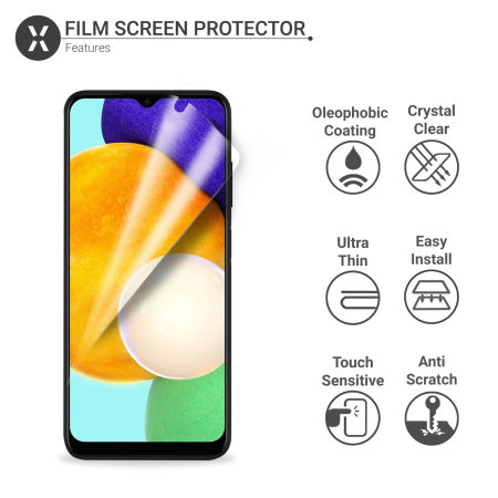 Olixar Samsung Galaxy A03S Film Screen Protectors - Twin Pack