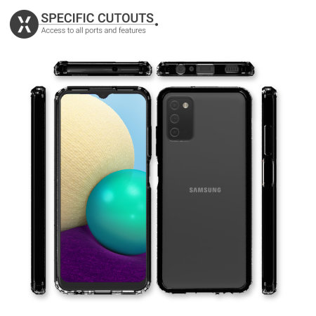 Olixar Exoshield Samsung Galaxy A02S Protective Case - Black