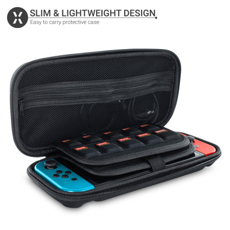 Olixar Hard Shell Nintendo Switch OLED Travel Case - Black
