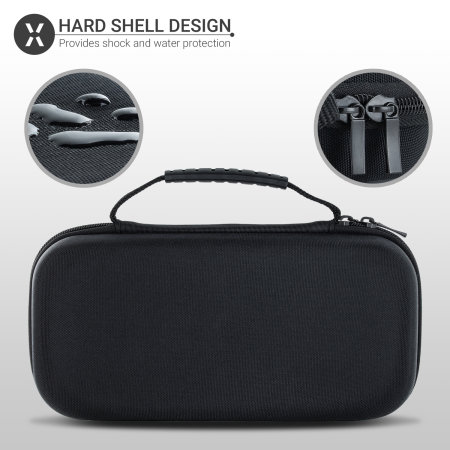   Basics Hard Shell Travel and Storage Case For Nintendo  Switch & OLED Switch, Black, 12 x 4.8 x 9 Inches