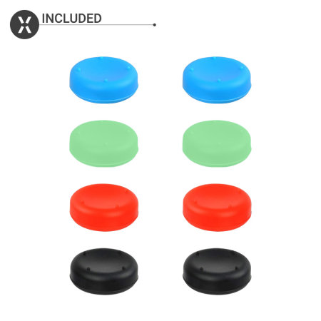 Olixar Nintendo Switch OLED Button Joy-Con Thumb Grips - 8 Pack