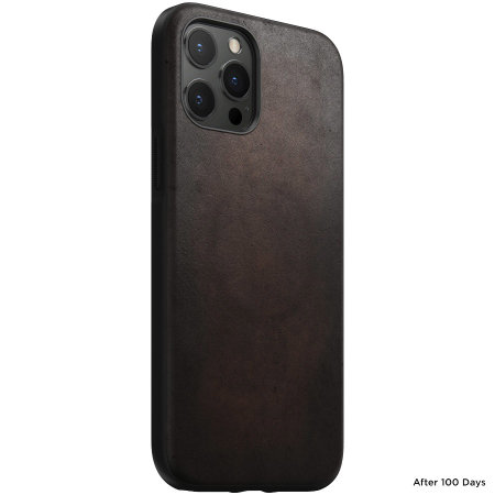 Nomad Horween Leather Modern Brown Case - For iPhone 13 Pro Max
