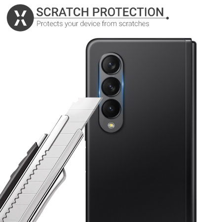 Olixar Samsung Galaxy Z Fold 3 Tempered Glass Camera Protector- 2 Pack