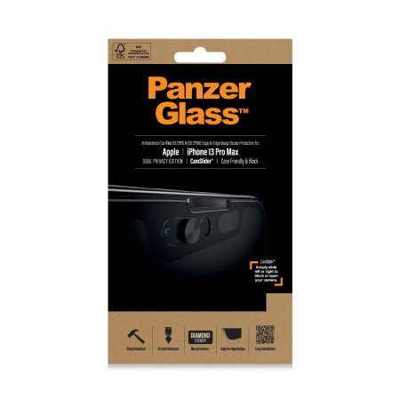 PanzerGlass CamSlider Privacy Screen Protector - For iPhone 13 Pro Max