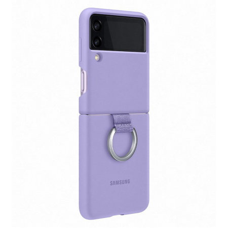 Official Samsung Galaxy Z Flip 3 Silicone Ring Case - Lavender
