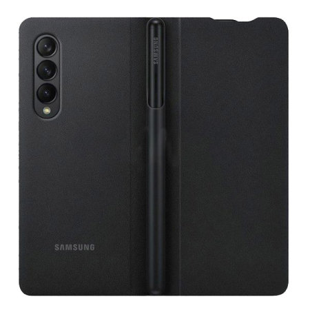 Official Samsung Galaxy Z Fold 3 Wallet Case With S Pen - Black
