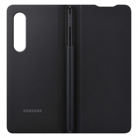 Official Samsung Galaxy Z Fold 3 Flip Case With Pen - Black