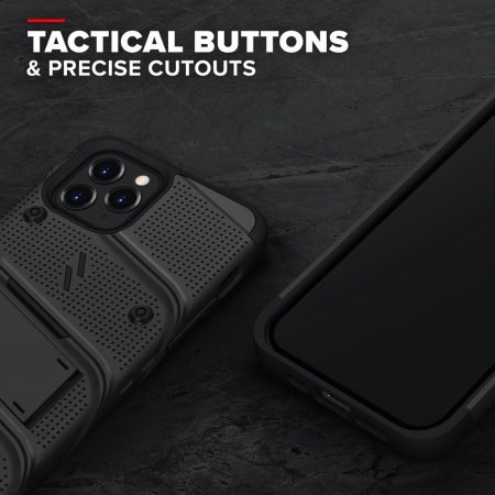 Zizo Bolt Tough Black Case & Screen Protector  - For iPhone 13 Pro Max