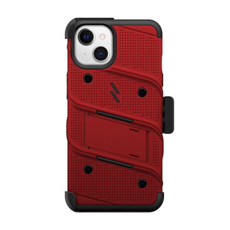 Zizo Bolt Protective Case & Screen Protector - Red - For iPhone 13