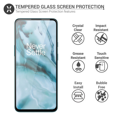 Olixar OnePlus Nord 2 Tempered Glass Screen Protector