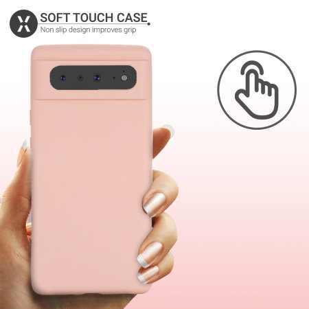 Olixar Soft Silicone Pink Case - For Google Pixel 6