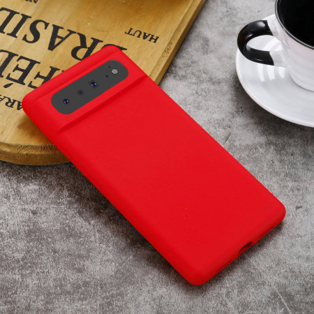 Olixar Soft Silicone Red Case - For Google Pixel 6