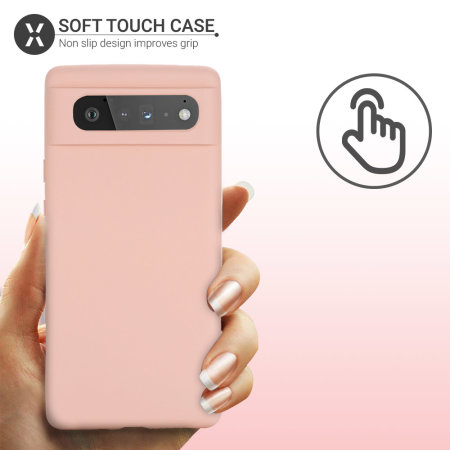 Olixar Soft Silicone Pink Case - For Google Pixel 6 Pro