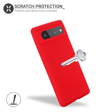 Olixar Soft Silicone Red Case - For Google Pixel 6 Pro