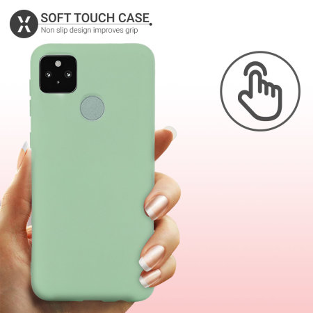 Olixar Google Pixel 5a Soft Silicone Case - Green