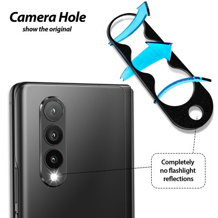 Whitestone Dome EZ Samsung Galaxy Z Fold 3 Camera Protector - 2 Pack