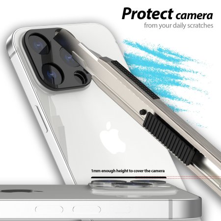 Whitestone Dome EZ Camera Protectors 2 Pack - For iPhone 13 Pro Max