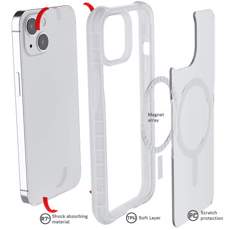 Ghostek Covert 6 Ultra-Thin Clear Case - For Apple iPhone 13