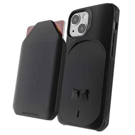 Ghostek Exec 5  Genuine Leather Wallet Black Case - For iPhone 13 mini