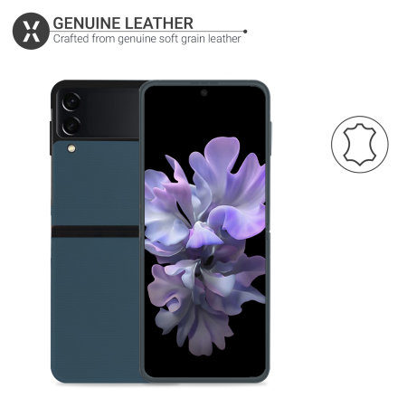 Olixar Genuine Leather Samsung Galaxy Z Flip 3 Case - Green