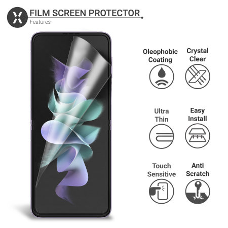 Olixar Samsung Galaxy Z Flip 3 Screen & Camera Protectors - 2 Pack