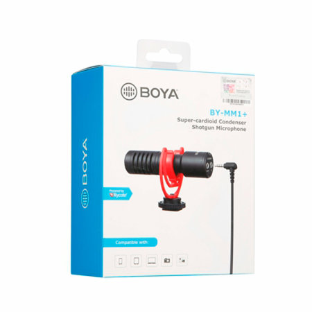 Boya Universal Compact Shotgun Microphone For Mobile & PC - Black