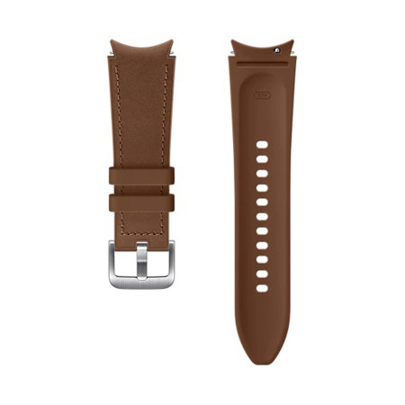 Official Samsung Galaxy Watch 4 Hybrid Leather Strap - 20mm M/L- Camel