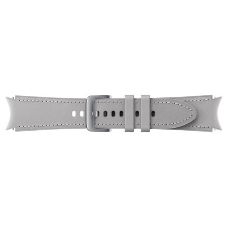 Official Samsung Galaxy Watch 4 Hybrid Leather Strap- 20mm M/L- Silver