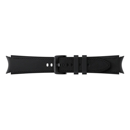 Official Samsung Galaxy Watch 4 Hybrid Leather Strap - 20mm M/L- Black