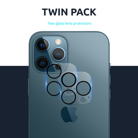Olixar Tempered Glass Camera Protector Twin Pack - For iPhone 13 Pro