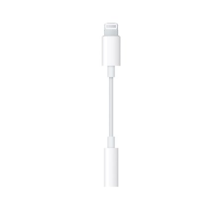 Official  iPhone 13 Lightning to 3.5mm Adapter - White