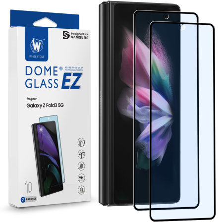 Whitestone Dome EZ Samsung Z Fold 3 Glass Screen & Camera Protectors