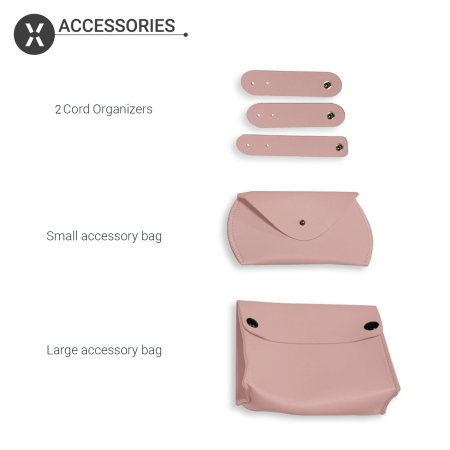 Olixar Universal Pink Laptop & Tablet Sleeve Coordinated Accessory Pack - 16"