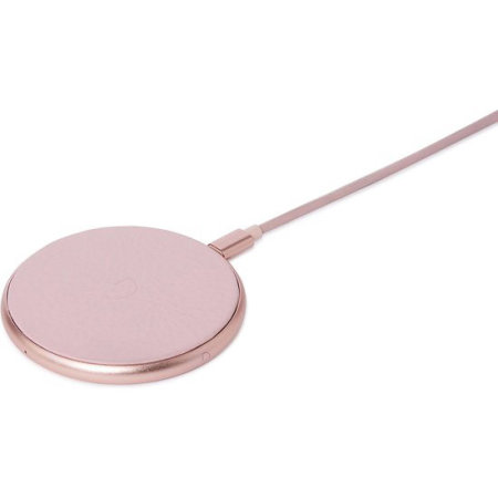 Decoded AirPods 3 10W Qi Genuine Leather Wireless Charging Pad - Pink