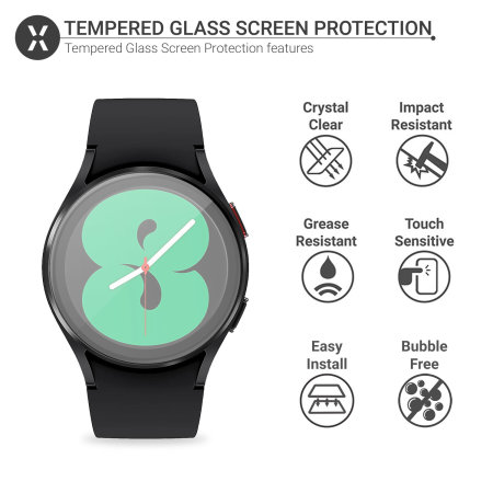 Olixar Samsung Galaxy Watch 4 Soft Full Cover Screen Protector- 40mm