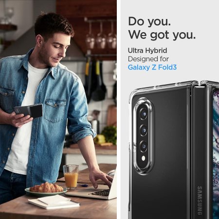 Spigen Ultra Hybrid Samsung Galaxy Z Fold 3 Protective Case - Clear