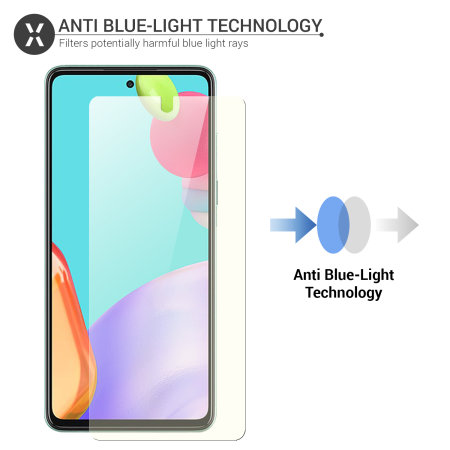 Olixar Samsung Galaxy A52s Anti-Blue Light Screen Protector - 2 Pack
