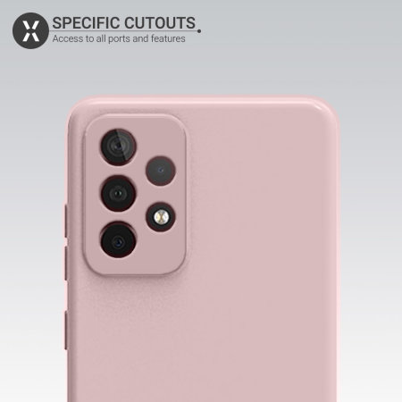 Olixar Samsung Galaxy A52s Soft Silicone Case - Pastel Pink
