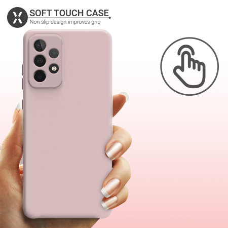 Olixar Samsung Galaxy A52s Soft Silicone Case - Pastel Pink