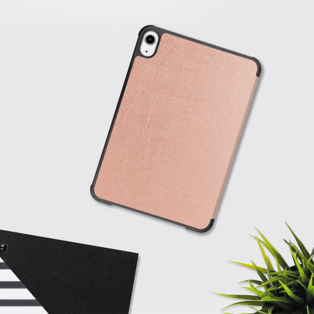 Olixar Leather-Style iPad mini 6 2021 6th Gen. Wallet Case - Rose Gold