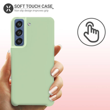 Olixar Soft Silicone Green Case - For Samsung Galaxy S21 FE